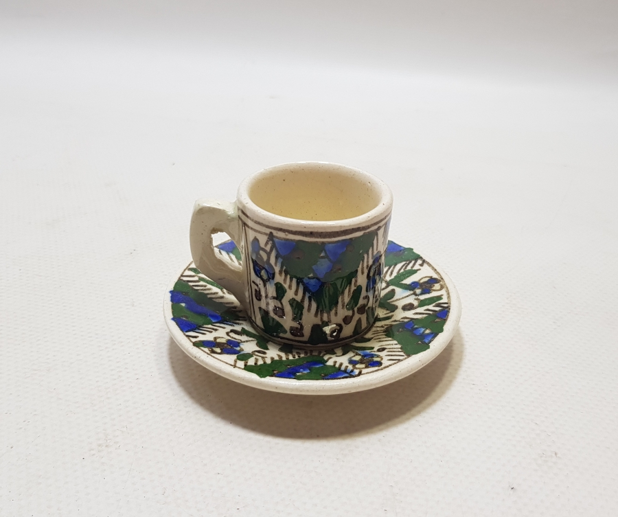 OSMANLI DÖNEMİ KÜTAHYA İŞİ KAHVE FİNCANI