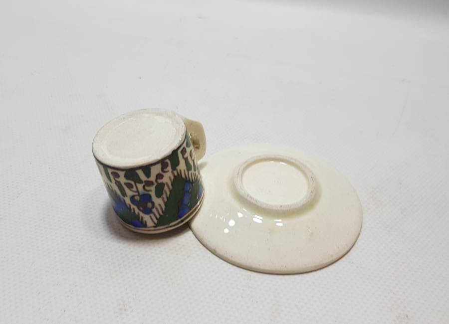 OSMANLI DÖNEMİ KÜTAHYA İŞİ KAHVE FİNCANI