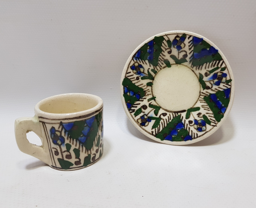 OSMANLI DÖNEMİ KÜTAHYA İŞİ KAHVE FİNCANI