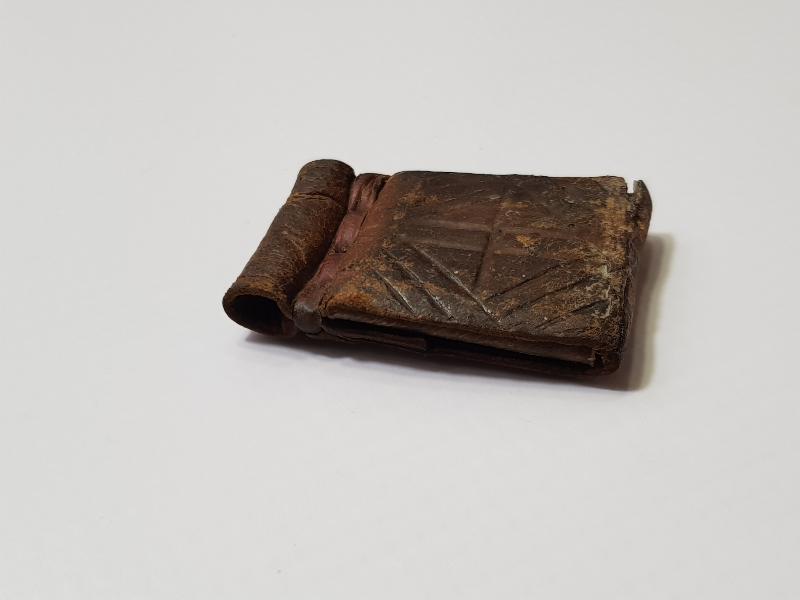 DERİ KILIFI İÇİNDE İBRANİCE EL YAZMA TILSIM DUASI BULUNAN ÇOK NADİR HAMAYIL