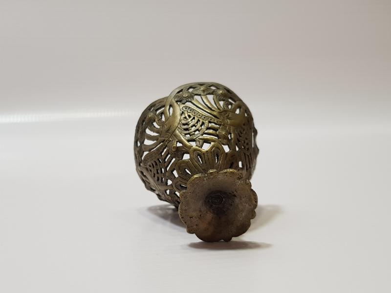 OSMANLI DÖNEMİ SÜLEYMANİYE İŞİ KIL TESTERE İŞÇİLİKLİ KAHVE FİNCANI ZARFI