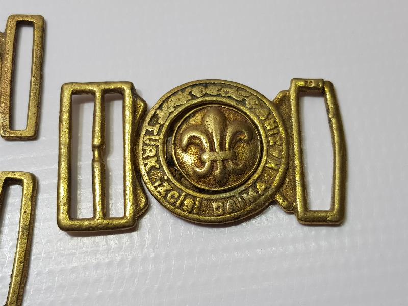 CUMHURİYET İLK DÖNEM 3 ÇEŞİT İZCİ KEMER TOKASI