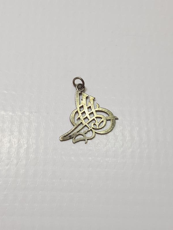 TUĞRA FORMLU GÜMÜŞ KOLYE UCU