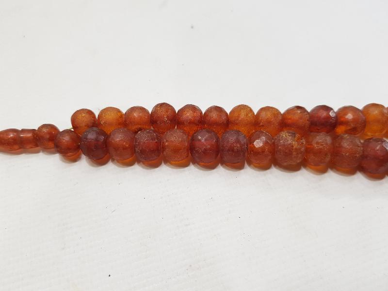 OSMANLI DÖNEMİ ÇOK NADİR FASETA KESİM DAMLA KEHRİBAR TESPİH