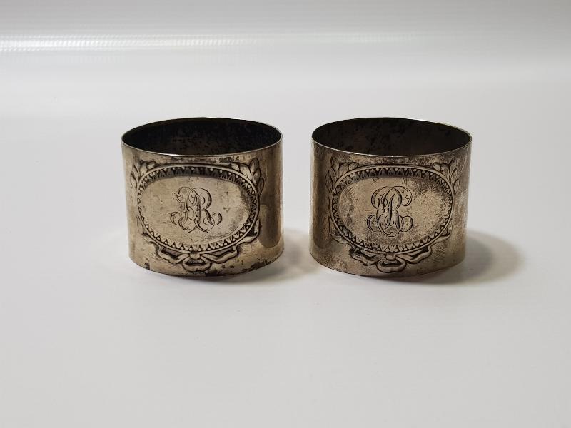 OSMANLI DÖNEMİ BİR ÇİFT GÜMÜŞ PEÇETELİK