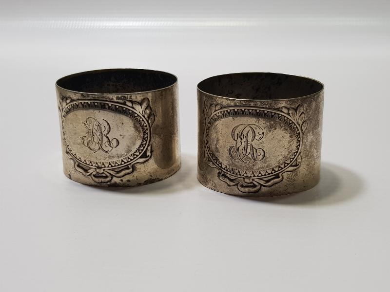 OSMANLI DÖNEMİ BİR ÇİFT GÜMÜŞ PEÇETELİK