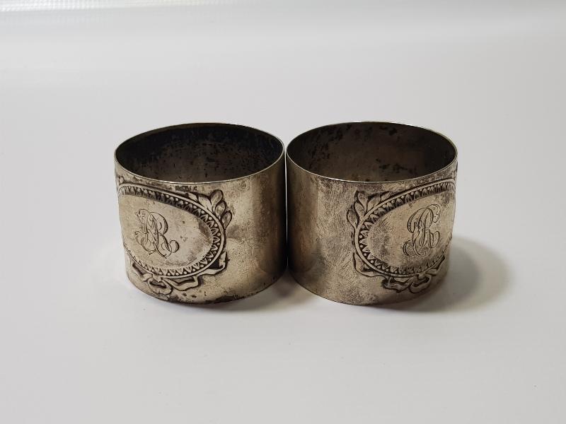 OSMANLI DÖNEMİ BİR ÇİFT GÜMÜŞ PEÇETELİK