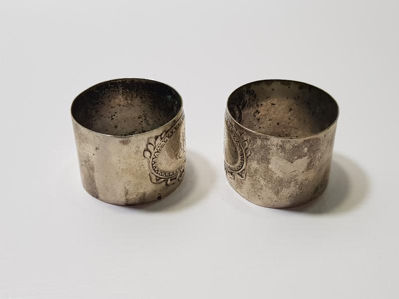 OSMANLI DÖNEMİ BİR ÇİFT GÜMÜŞ PEÇETELİK