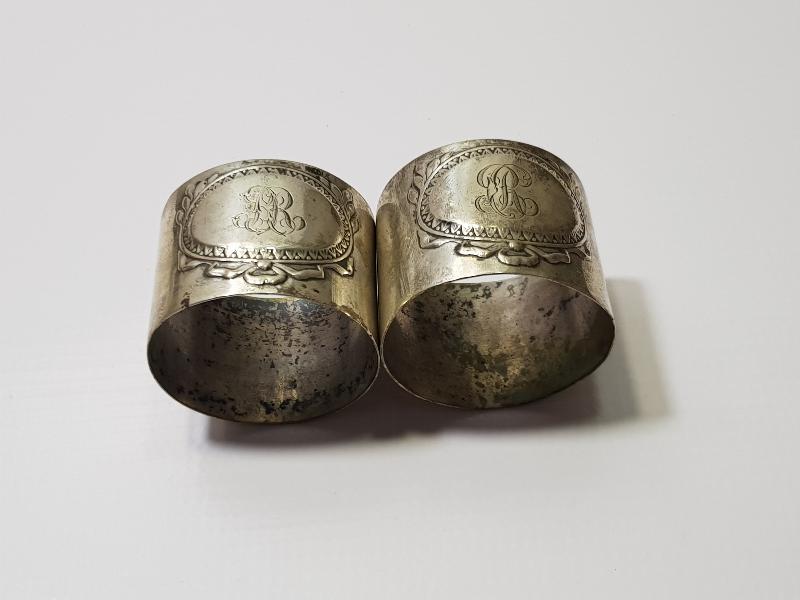 OSMANLI DÖNEMİ BİR ÇİFT GÜMÜŞ PEÇETELİK