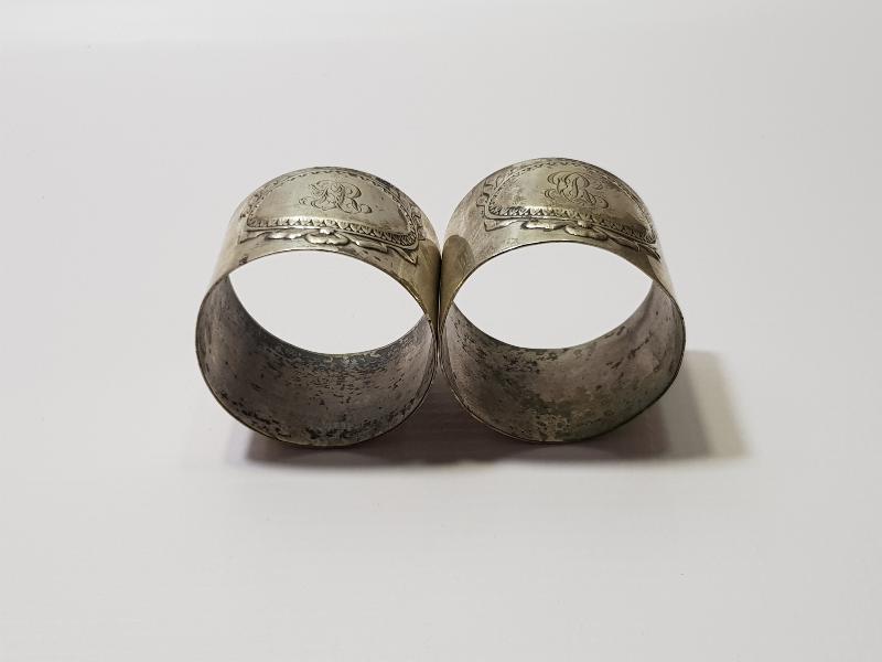 OSMANLI DÖNEMİ BİR ÇİFT GÜMÜŞ PEÇETELİK