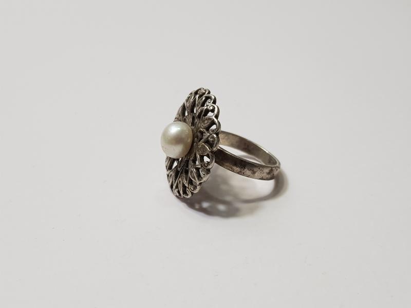 İNCİLİ GÜMÜŞ YÜZÜK