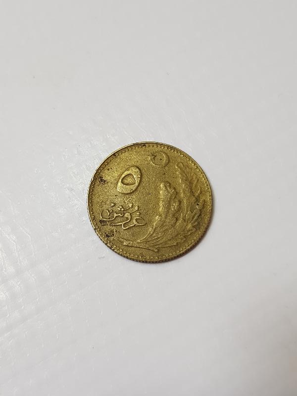 OSMANLICA YAZILI TÜRKİYE CUMHURİYETİ'NİN İLK 5 KURUŞU