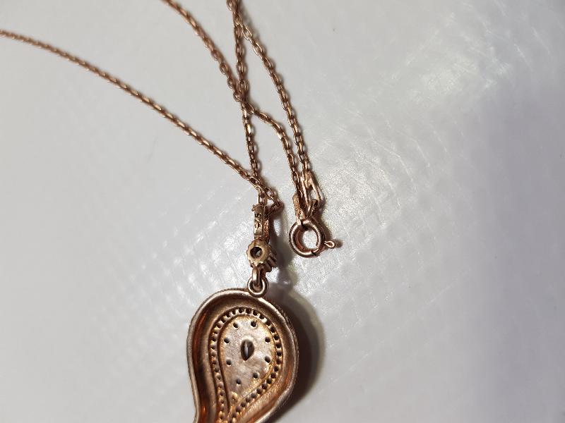 LALE FORMLU GÜMÜŞ KOLYE