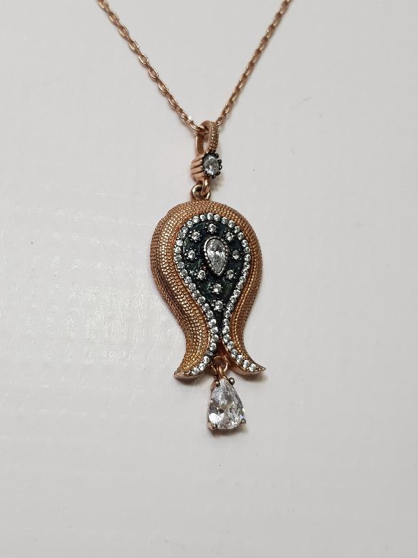 LALE FORMLU GÜMÜŞ KOLYE