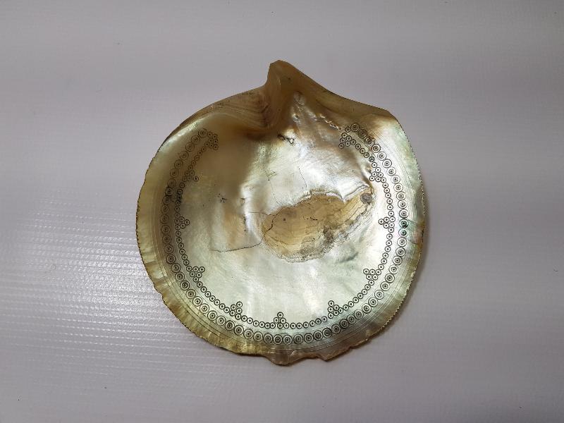 OSMANLI DÖNEMİ TILSIMLI DENİZ KABUĞU ŞİFA TASI