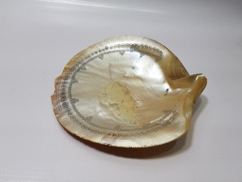 OSMANLI DÖNEMİ TILSIMLI DENİZ KABUĞU ŞİFA TASI