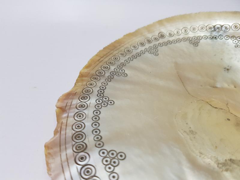 OSMANLI DÖNEMİ TILSIMLI DENİZ KABUĞU ŞİFA TASI