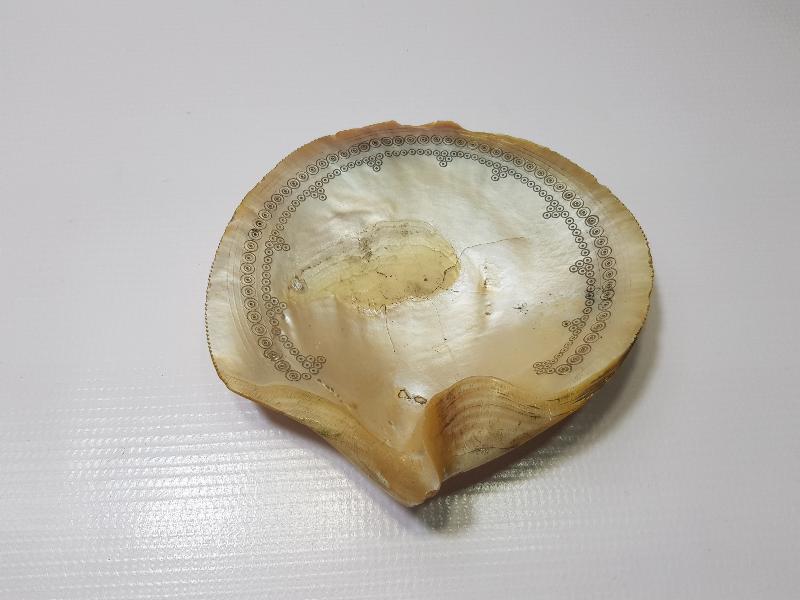 OSMANLI DÖNEMİ TILSIMLI DENİZ KABUĞU ŞİFA TASI