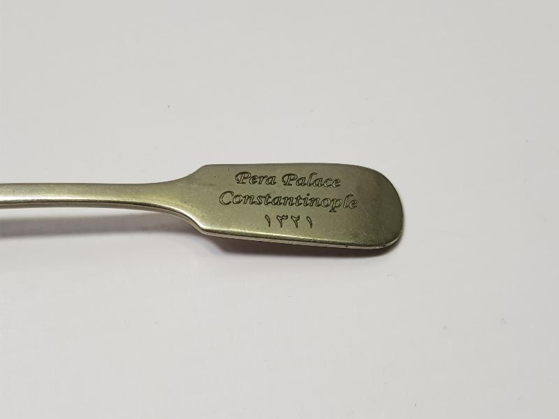 OSMANLI DÖNEMİ PERA PALACE CONSTANTİNOPLE 1321 YAZILI KAŞIK