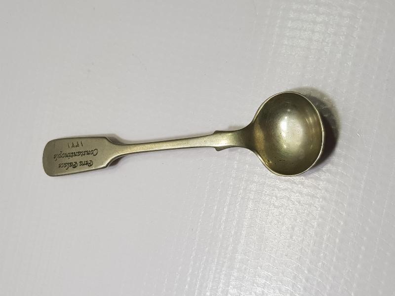 OSMANLI DÖNEMİ PERA PALACE CONSTANTİNOPLE 1321 YAZILI KAŞIK