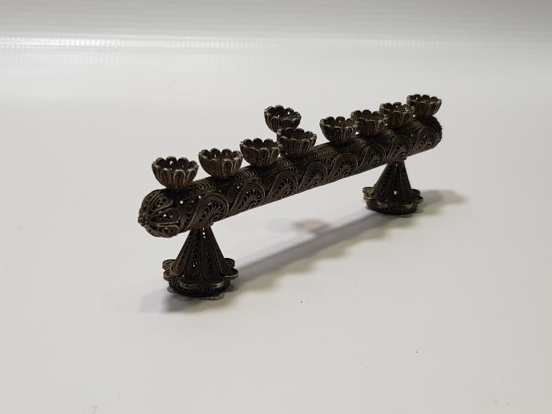 ANTİKA TELKARİ GÜMÜŞ YAHUDİ ŞAMDANI