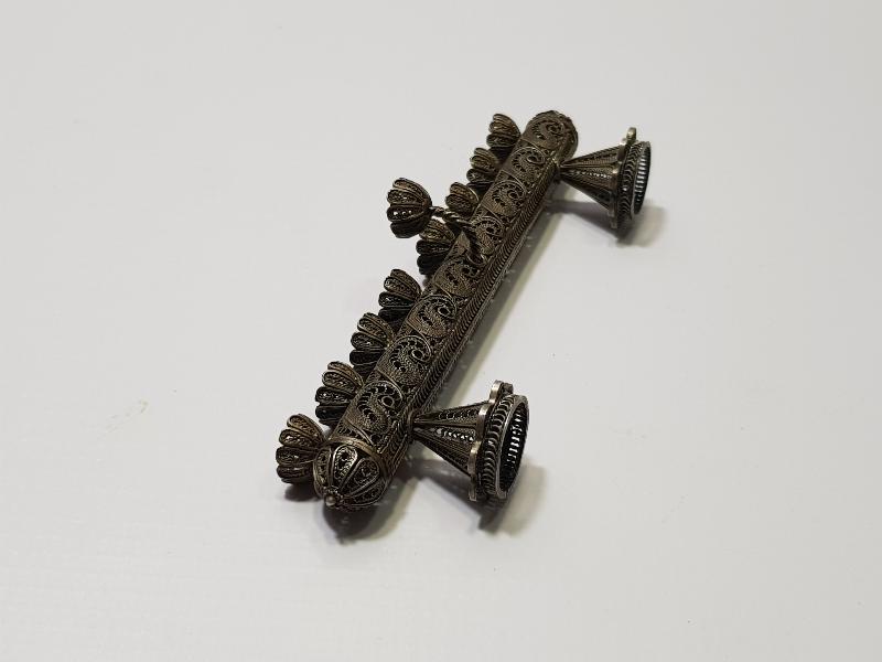 ANTİKA TELKARİ GÜMÜŞ YAHUDİ ŞAMDANI