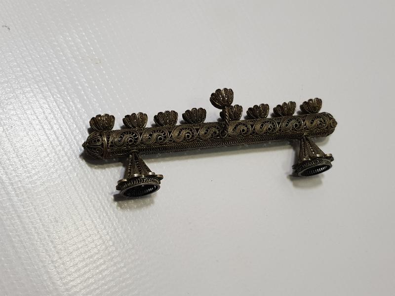 ANTİKA TELKARİ GÜMÜŞ YAHUDİ ŞAMDANI