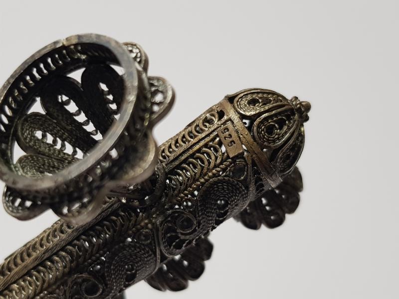 ANTİKA TELKARİ GÜMÜŞ YAHUDİ ŞAMDANI