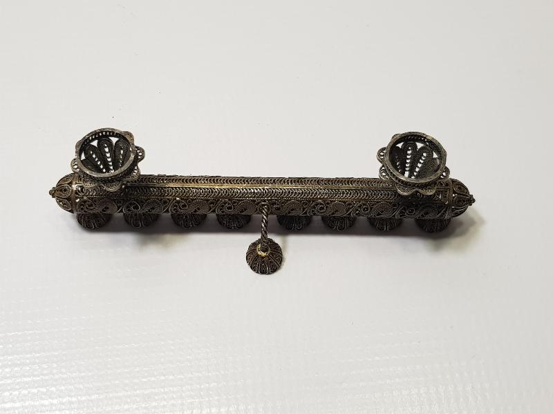 ANTİKA TELKARİ GÜMÜŞ YAHUDİ ŞAMDANI