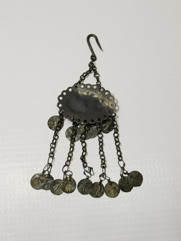 OSMANLI DÖNEMİ KAZ AYAĞI SALLAMALI DOĞAL TAŞLI FES SÜSÜ