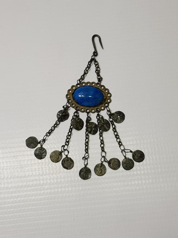 OSMANLI DÖNEMİ KAZ AYAĞI SALLAMALI DOĞAL TAŞLI FES SÜSÜ