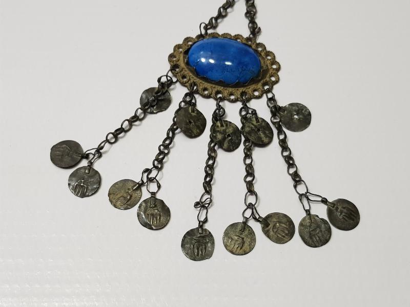 OSMANLI DÖNEMİ KAZ AYAĞI SALLAMALI DOĞAL TAŞLI FES SÜSÜ