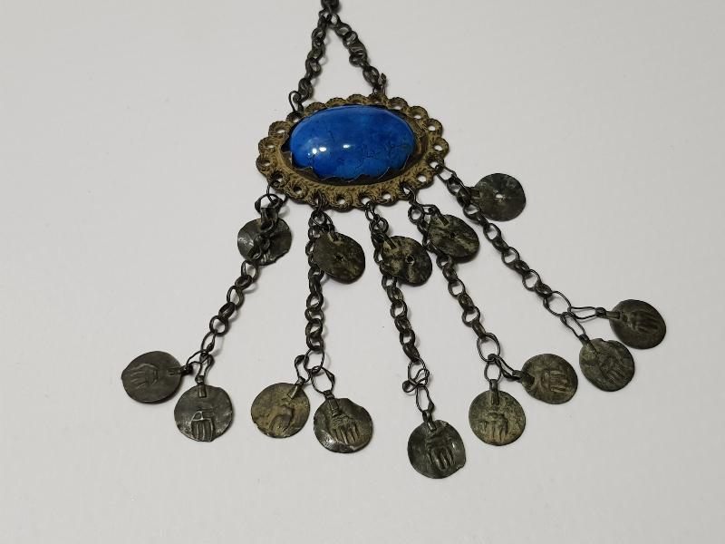 OSMANLI DÖNEMİ KAZ AYAĞI SALLAMALI DOĞAL TAŞLI FES SÜSÜ