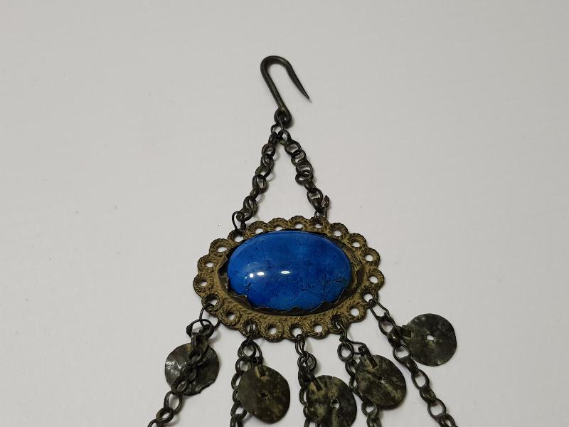 OSMANLI DÖNEMİ KAZ AYAĞI SALLAMALI DOĞAL TAŞLI FES SÜSÜ