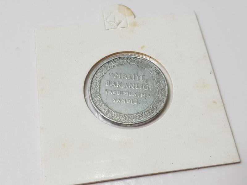 MALİYE BAKANLIĞI YARDIMLAŞMA SANDIĞI 25 KURUŞ NADİR JETON