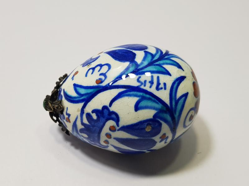 MEŞHUR KÜTAHYA SERAMİK USTASI SITKI İMZALI ÇOK NADİR FORMDA ASKI TOPU