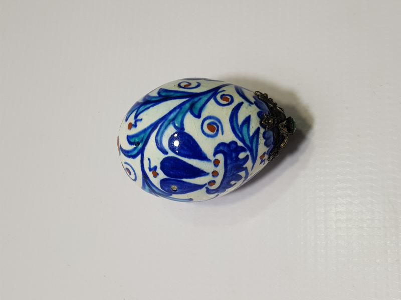 MEŞHUR KÜTAHYA SERAMİK USTASI SITKI İMZALI ÇOK NADİR FORMDA ASKI TOPU