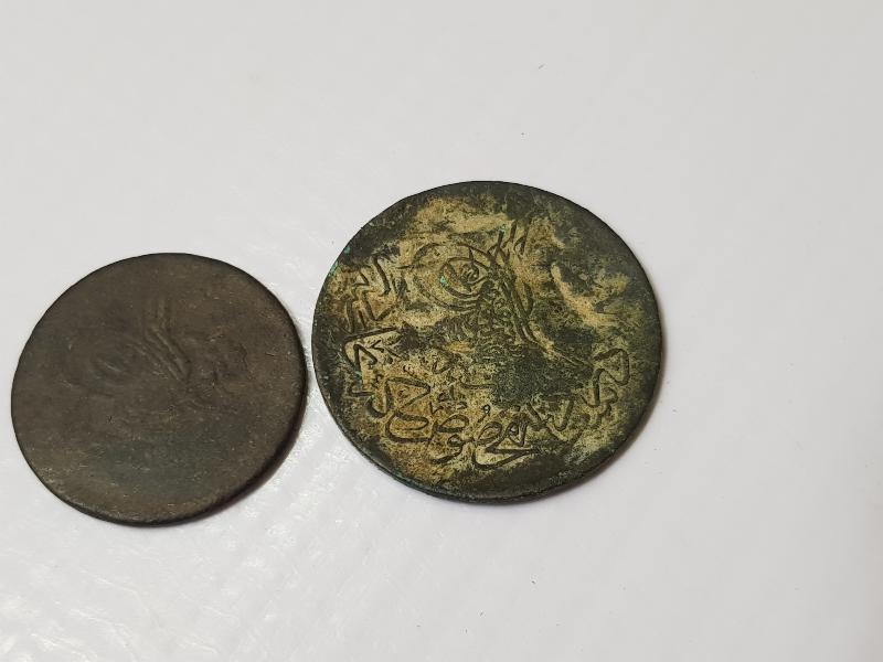 SULTAN ABDÜLMECİD VE ABDÜLAZİZ DÖNEMİ 2 ADET NADİR PARA