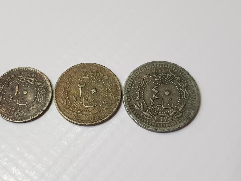 MEHMET REŞAT HAN DÖNEMİ KOLEKSİYONLUK 5-10-20-40 PARA LOTU