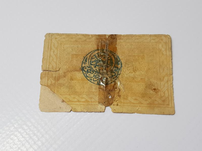 OSMANLI DÖNEMİ ÇOK NADİR İZMİR BELEDİYESİ 2 KURUŞ KAĞIT PARA