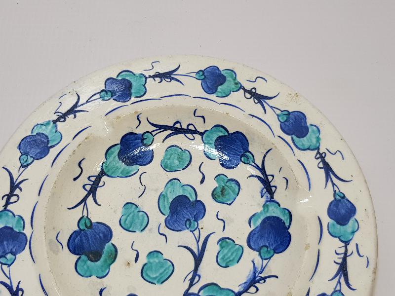 ANTİKA KÜTAHYA İŞİ BİR ÇİFT KÜL TABLASI