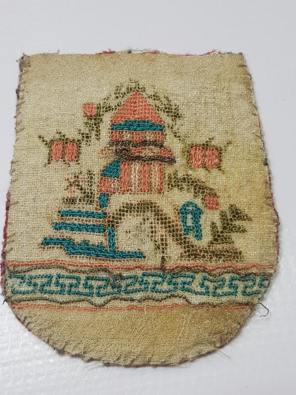 OSMANLI DÖNEMİ CAMİ RESİMLİ AKÇE KESESİ