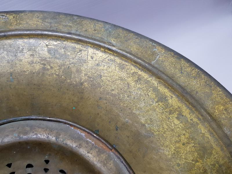 OSMANLI DÖNEMİ ALİMZADE ÖMER EFENDİ DAMGALI TOMBAK İBRİK ALTLIĞI