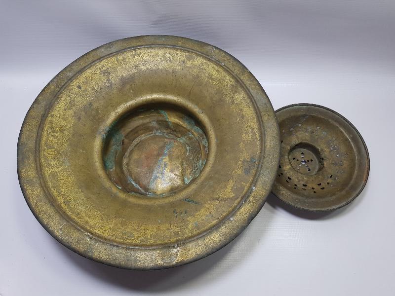 OSMANLI DÖNEMİ ALİMZADE ÖMER EFENDİ DAMGALI TOMBAK İBRİK ALTLIĞI