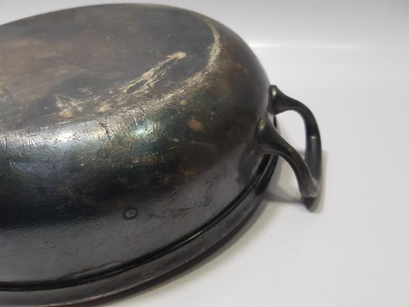 1. DÜNYA SAVAŞI WMF GÜMÜŞ KAPLAMA ALMAN SUBAY OMLET TAVASI