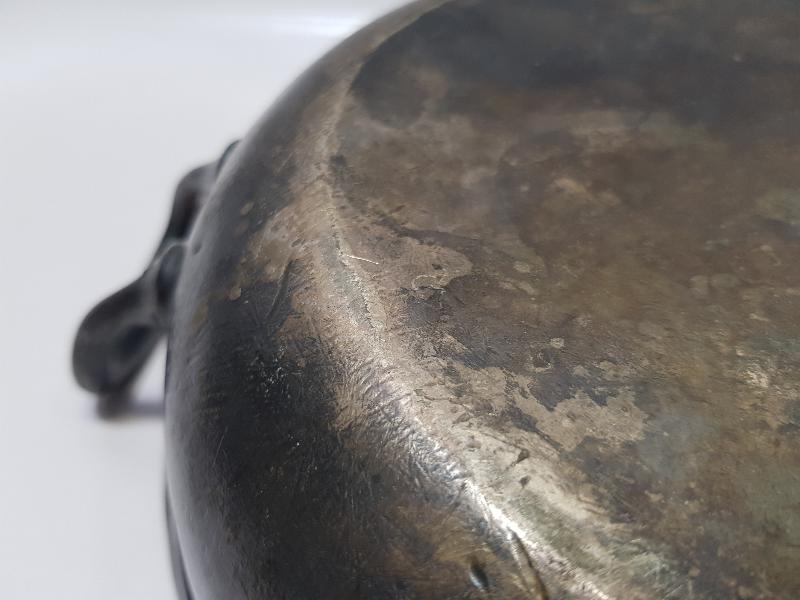 1. DÜNYA SAVAŞI WMF GÜMÜŞ KAPLAMA ALMAN SUBAY OMLET TAVASI