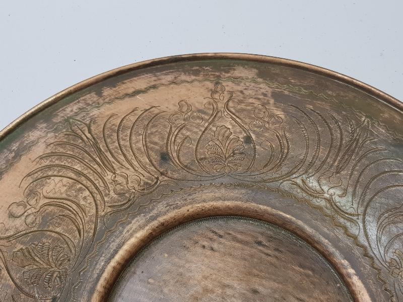 ANTİKA BAKIR DUVAR TABAĞI