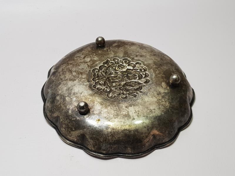 ANTİKA GÜMÜŞ KAPLAMA MEYVELİK