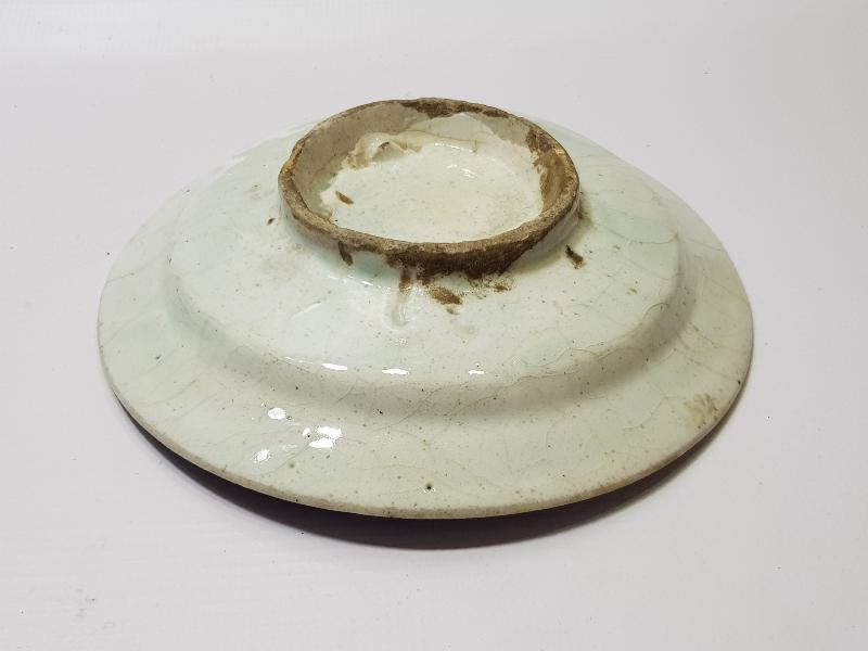 OSMANLI DÖNEMİ 1896 TARİHLİ VE OSMANLICA YAZILI SERAMİK TABAK