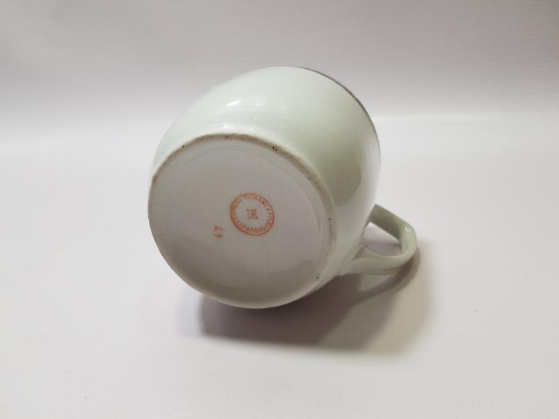 SMANLI DÖNEMİ SAMUEL MITRANI FILS STAMBUL DAMGALI PORSELEN SÜTLÜK